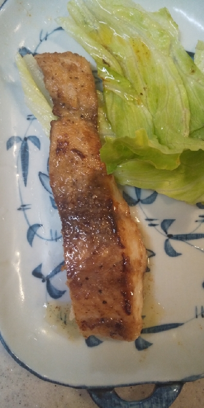 シイラのムニエル　バター醤油味