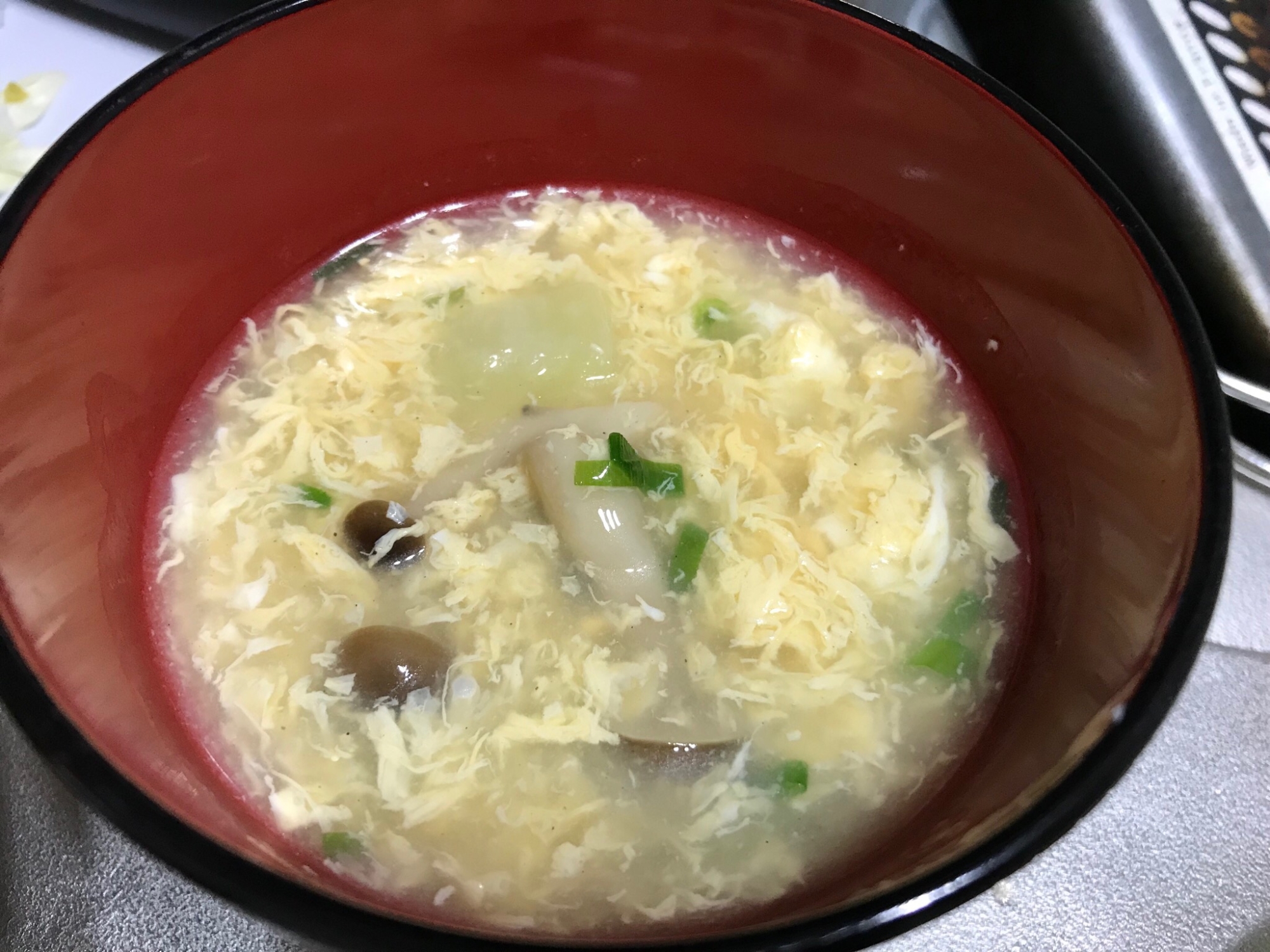 ふんわり卵の中華スープ