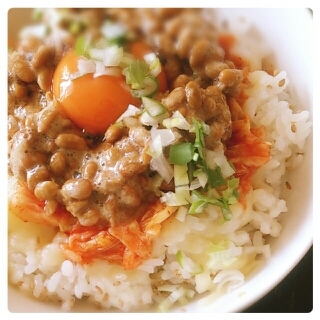 発酵パワー キムチ チーズ No 納豆丼 レシピ 作り方 By ぁゅmi 楽天レシピ