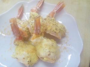 エビのマスタード焼き