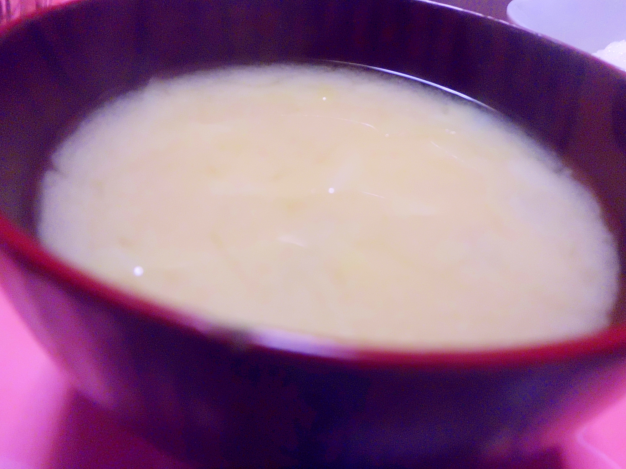 キャベツと大根＆エノキタケの味噌汁
