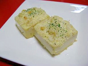 塩豆腐のタルタルチーズ焼き