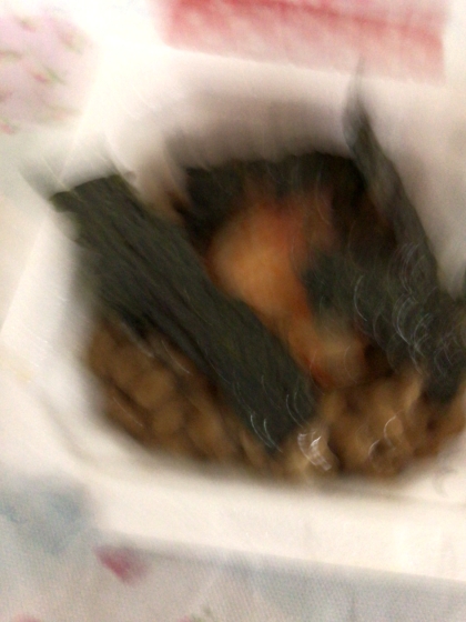 納豆☆昆布☆大根の煮物和え