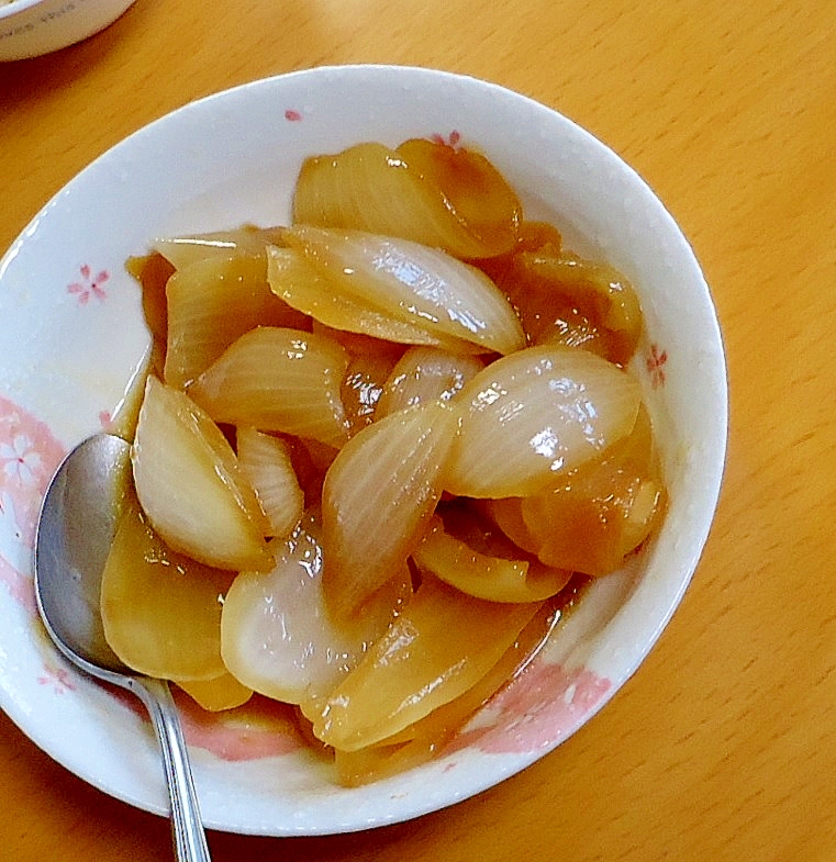 新玉ねぎの甘辛煮