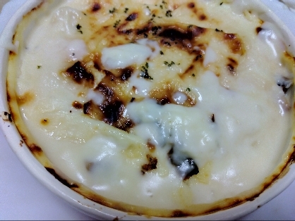 かぼちゃコロッケでグラタン