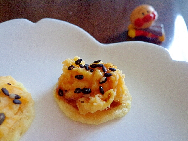 日焼けした芋っ娘カナッペ 芋餡 黒胡麻 黒蜜 レシピ 作り方 By Sundisk 楽天レシピ 日焼けした芋っ娘カナッペ 芋餡 黒胡麻 黒蜜 レシピ 作り方 By Sundisk 楽天レシピ