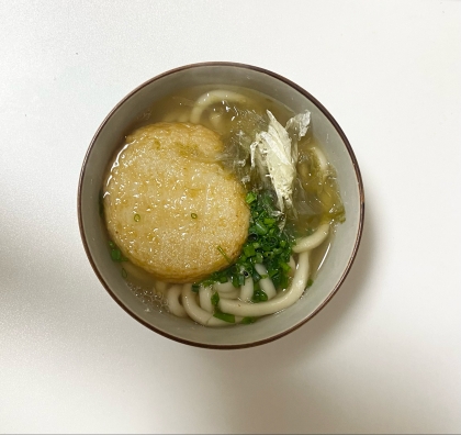 さつま揚げと海老のうどん