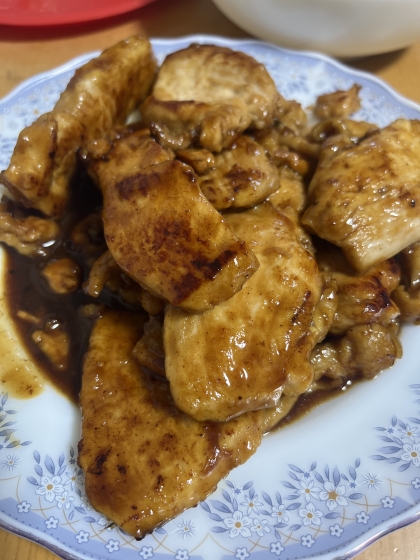 鶏胸肉で簡単♪手羽風揚げない甘辛照焼チキンお弁当に