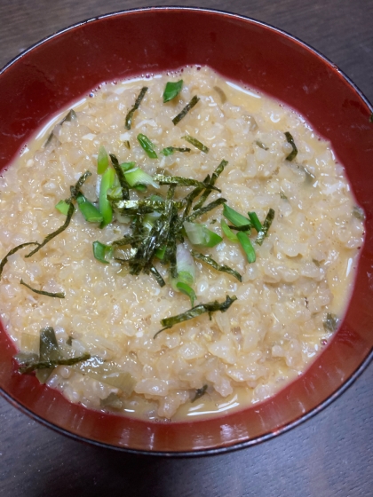 鍋の残りで☆卵雑炊