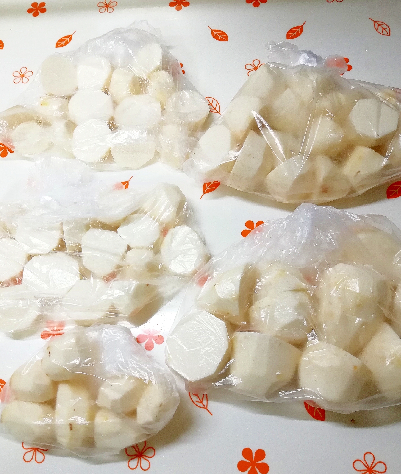 里芋保存法 用途別にカットして冷凍しましょ レシピ 作り方 By さとママ3645 楽天レシピ