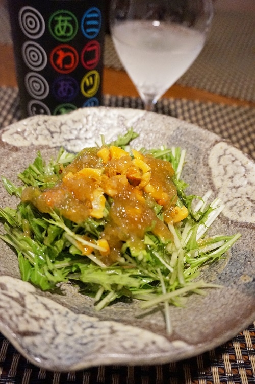 うちバル ホヤと水菜の柿ドレッシング レシピ 作り方 By 酔いどれんぬ 楽天レシピ