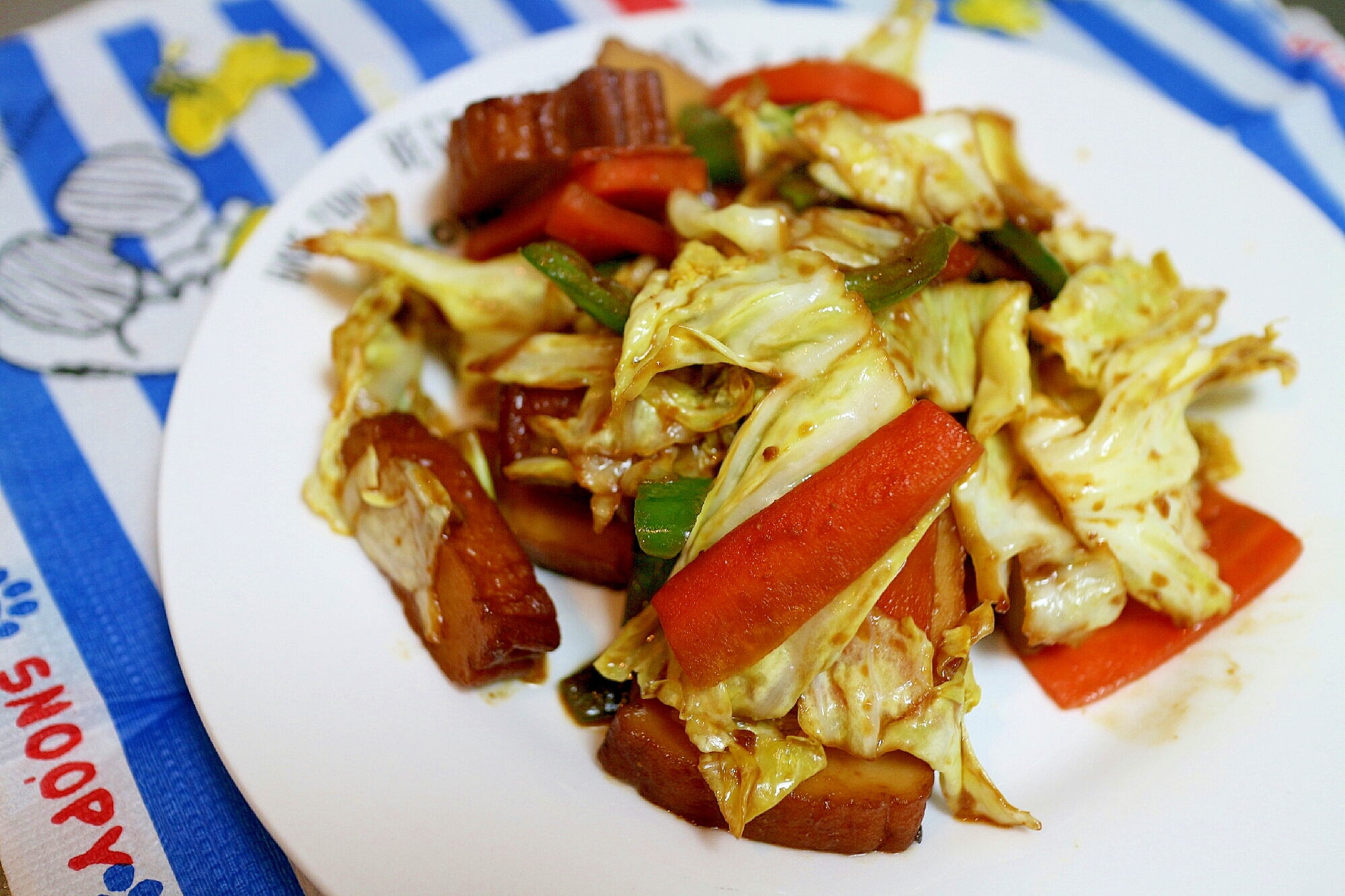 さつま揚げの回鍋肉風