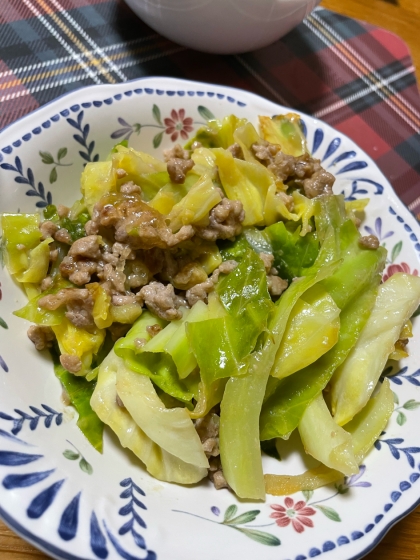 子供も食べれる♪辛くない麻婆キャベツ