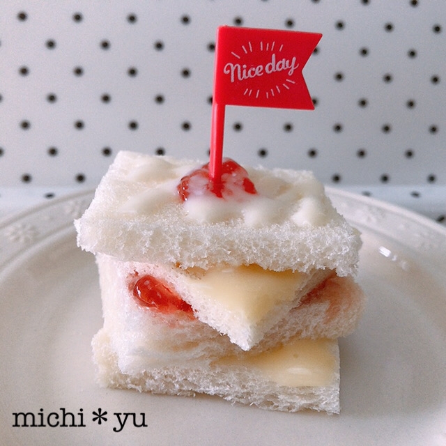 【楽レピ1年記念♪】食パンで簡単カスタードケーキ