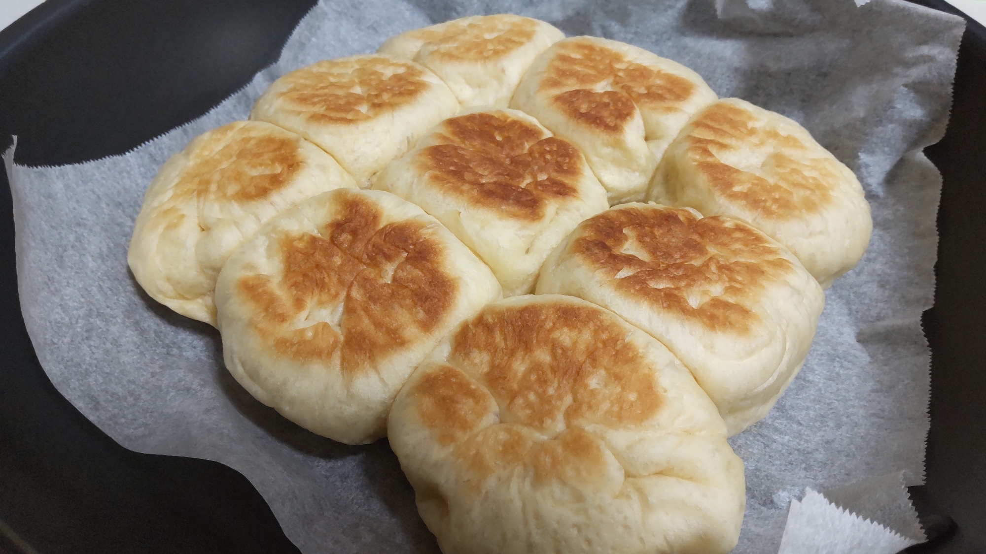 フライパンで作る、ちぎりパン