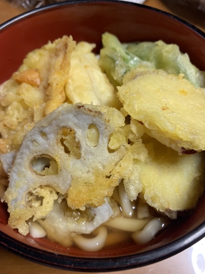 スーパーのお惣菜天ぷらで天ぷらうどん