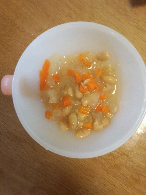 離乳食 後期 3種の野菜の納豆入りスープ レシピ 作り方 By Koko0730 楽天レシピ 離乳食 後期 3種の野菜の納豆入りスープ レシピ 作り方 By Koko0730 楽天レシピ