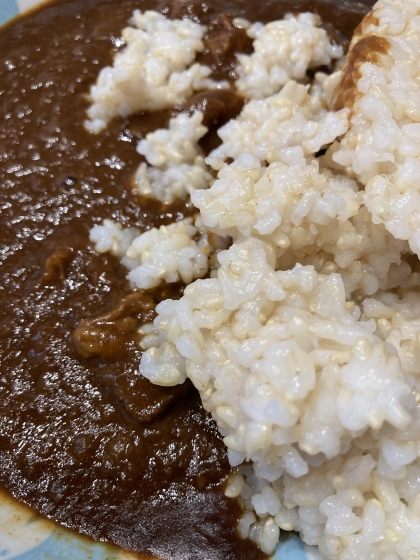 こってり牛コマと玉ねぎとじゃがいもカレー！