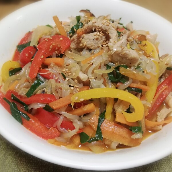 カロリーオフ 野菜たっぷりしらたきチャプチェ レシピ 作り方 By Mimi N 楽天レシピ カロリーオフ 野菜たっぷりしらたきチャプチェ レシピ 作り方 By Mimi N 楽天レシピ