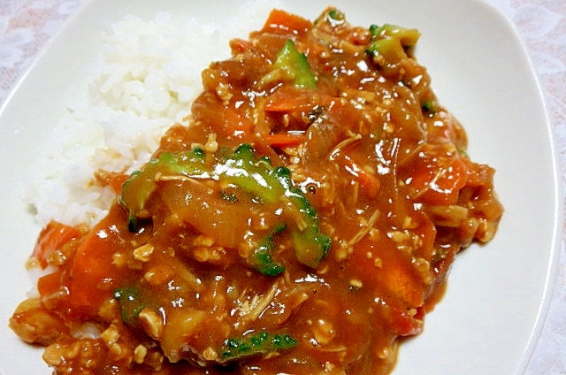 オートミール入り夏野菜カレー