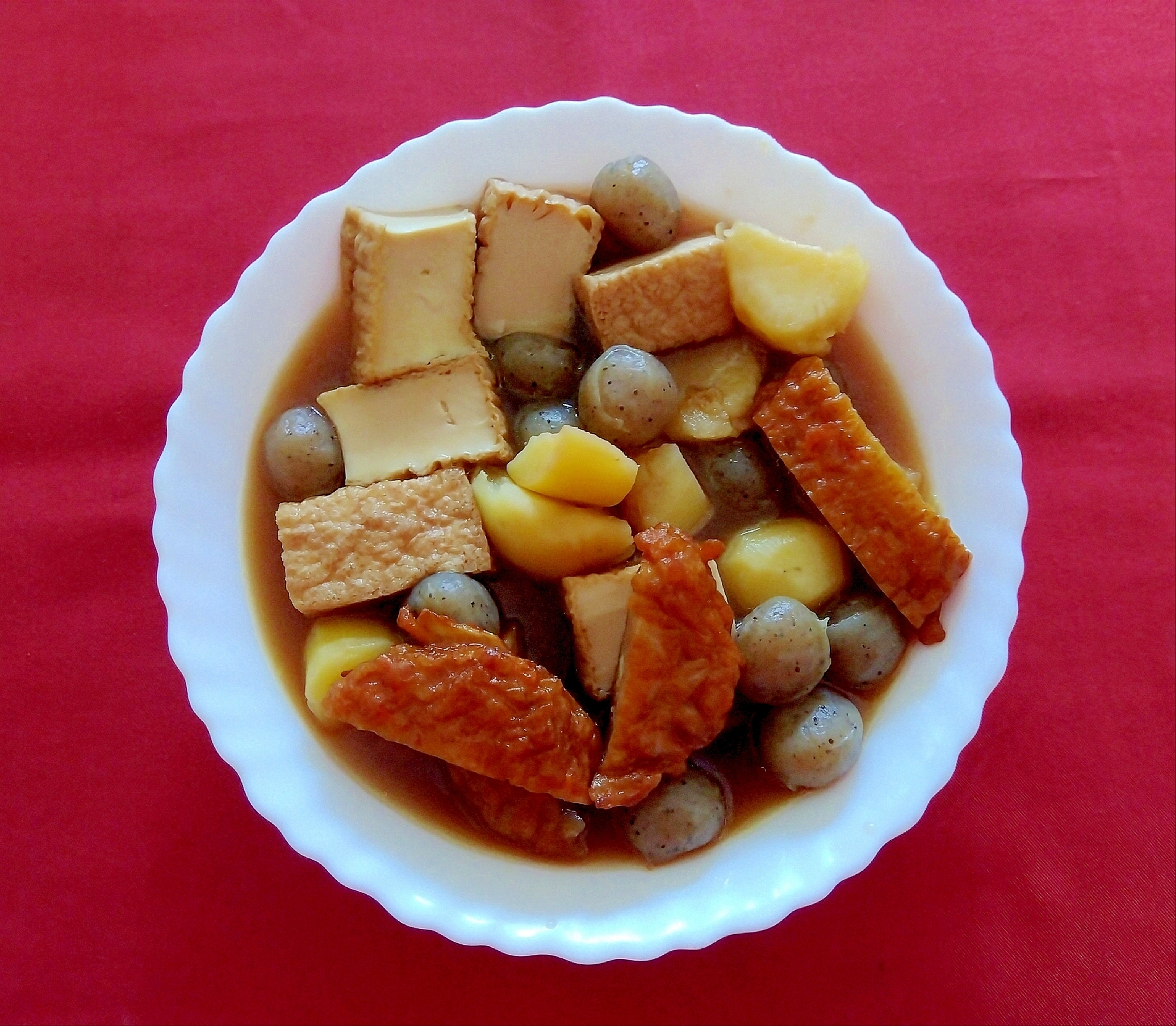 絹厚揚げの煮物