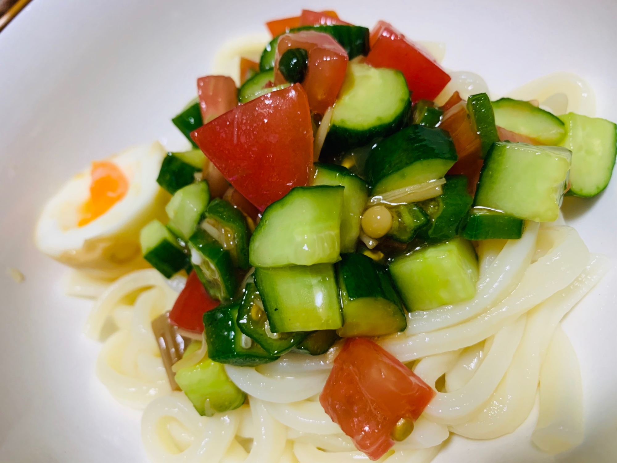 野菜たっぷり！冷製うどん！