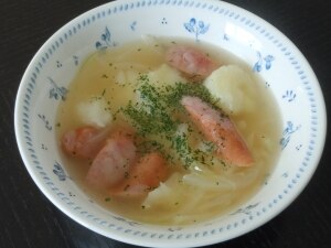 じゃがいもとウィンナーのコンソメスープ レシピ 作り方 By suzu777 楽天レシピ じゃがいもとウィンナーのコンソメスープ レシピ 作り方 By suzu777 楽天レシピ