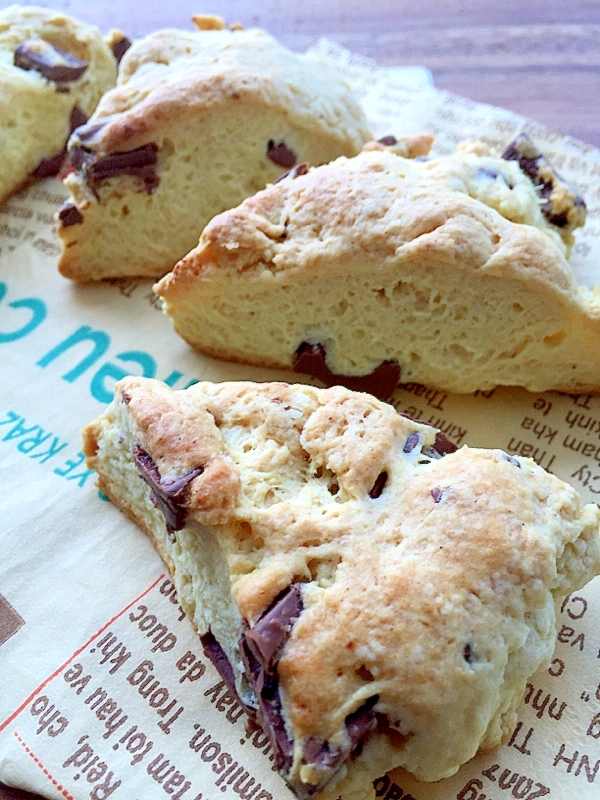 ホットケーキミックスで簡単チョコスコーン レシピ 作り方 By まかろん 楽天レシピ ホットケーキミックスで簡単チョコスコーン レシピ 作り方 By まかろん 楽天レシピ