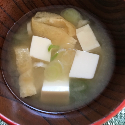 時短お味噌汁☆豆腐・長ネギ・油揚げ