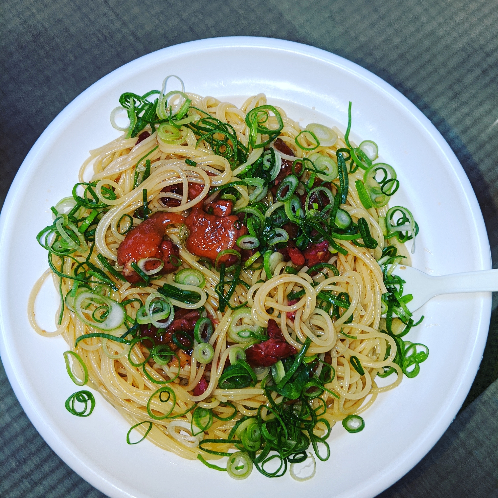 山椒が香る焼き鳥パスタ