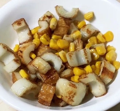 ちくわコーン♫バター炒め