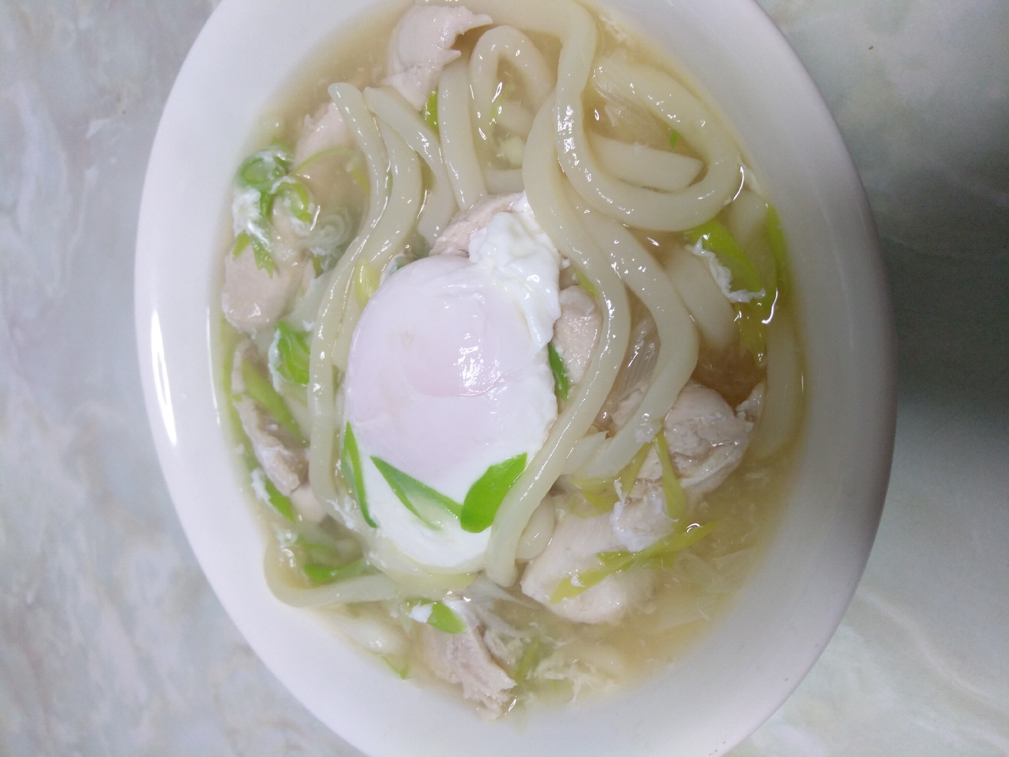 優しいお味のささみうどん