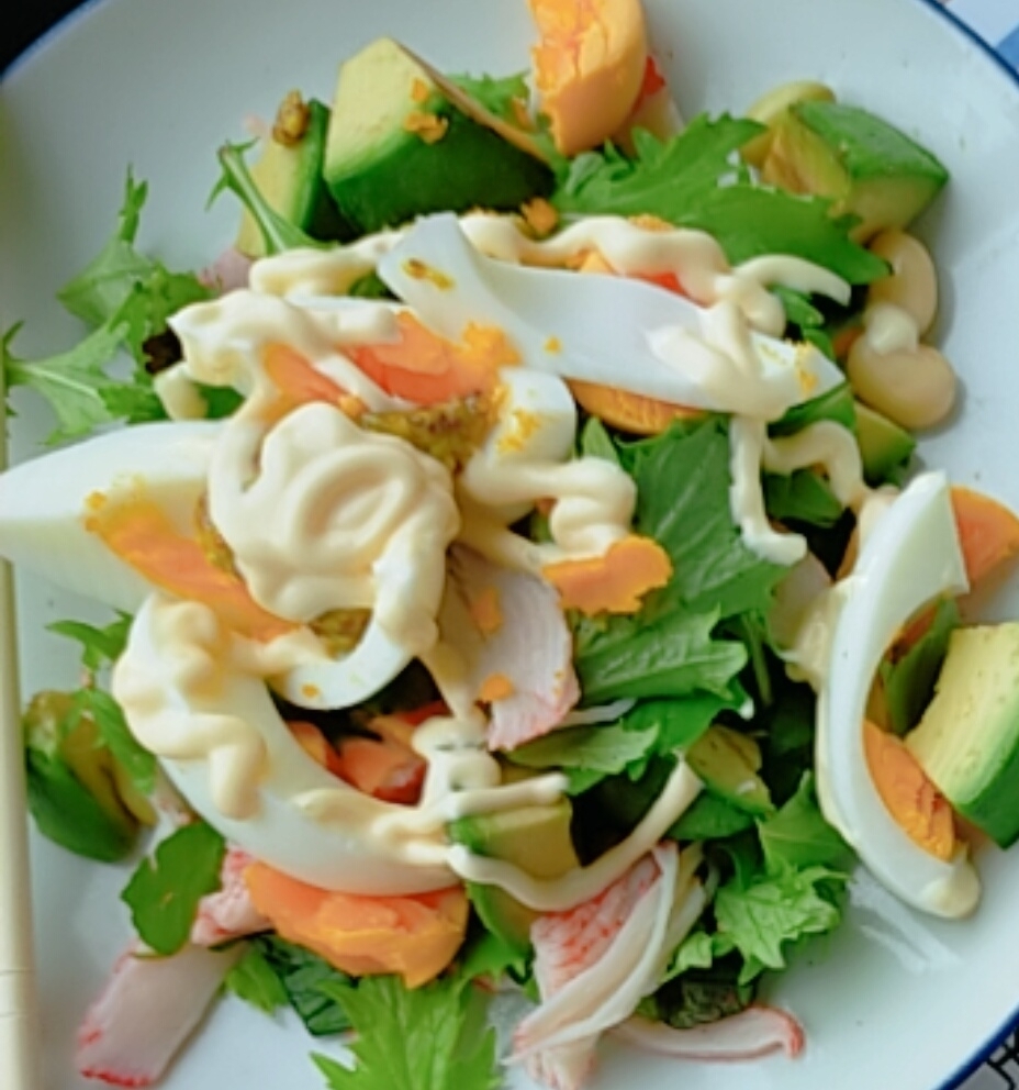 タンパク質たっぷり簡単サラダ