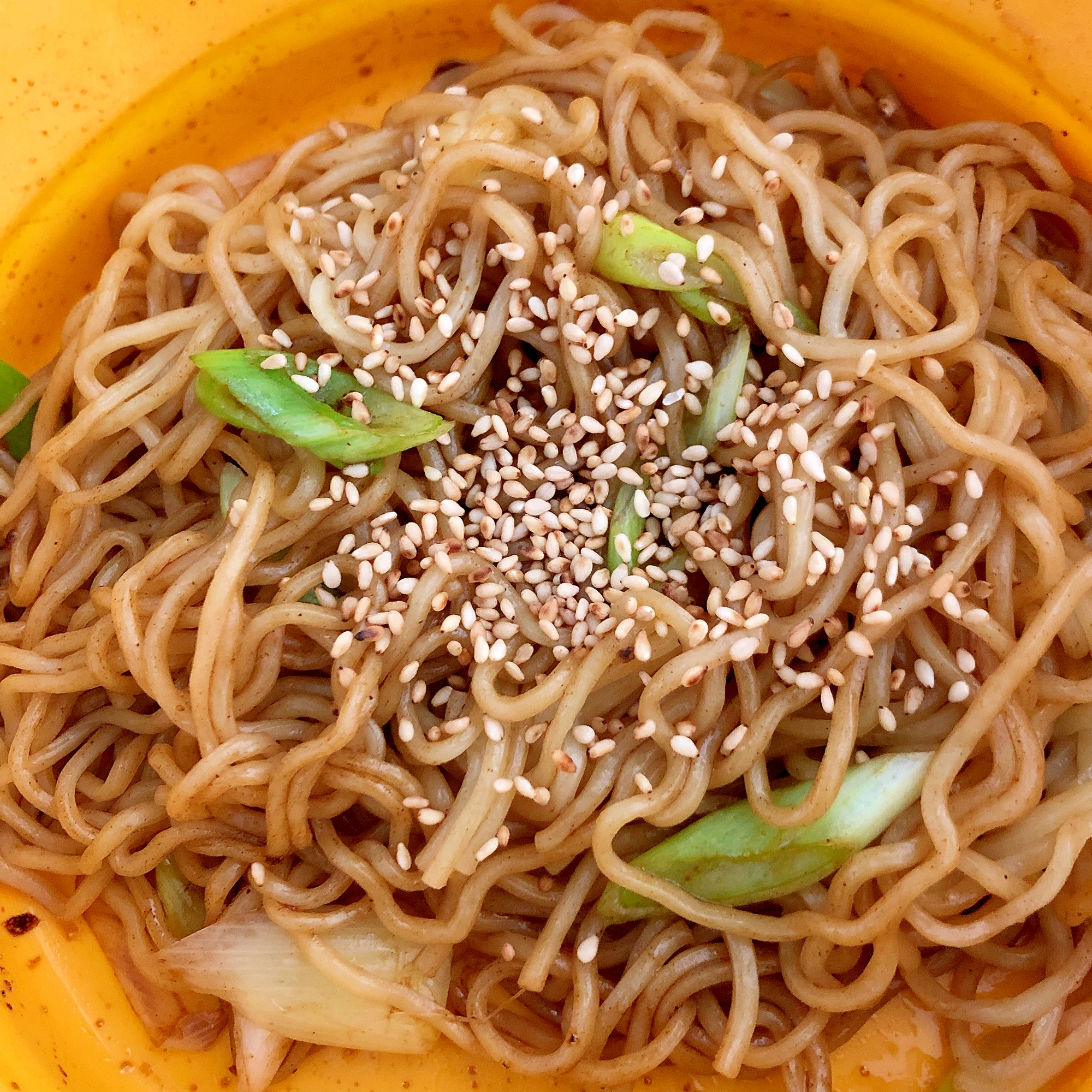 ネギとごまの焼きそば☆