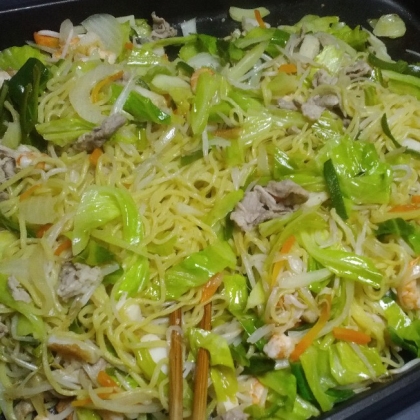 まな板なし５分！？+明太子❤もやし塩焼きそば♪