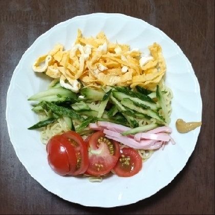 やる気15%でつくる火を使わない冷やし中華