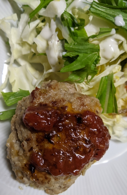 罪悪感半分♡大豆ミートと豚ひき肉の半々ハンバーグ