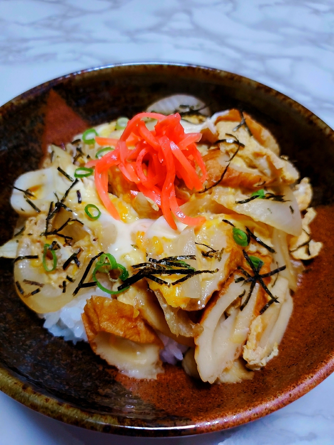 竹輪たまご丼