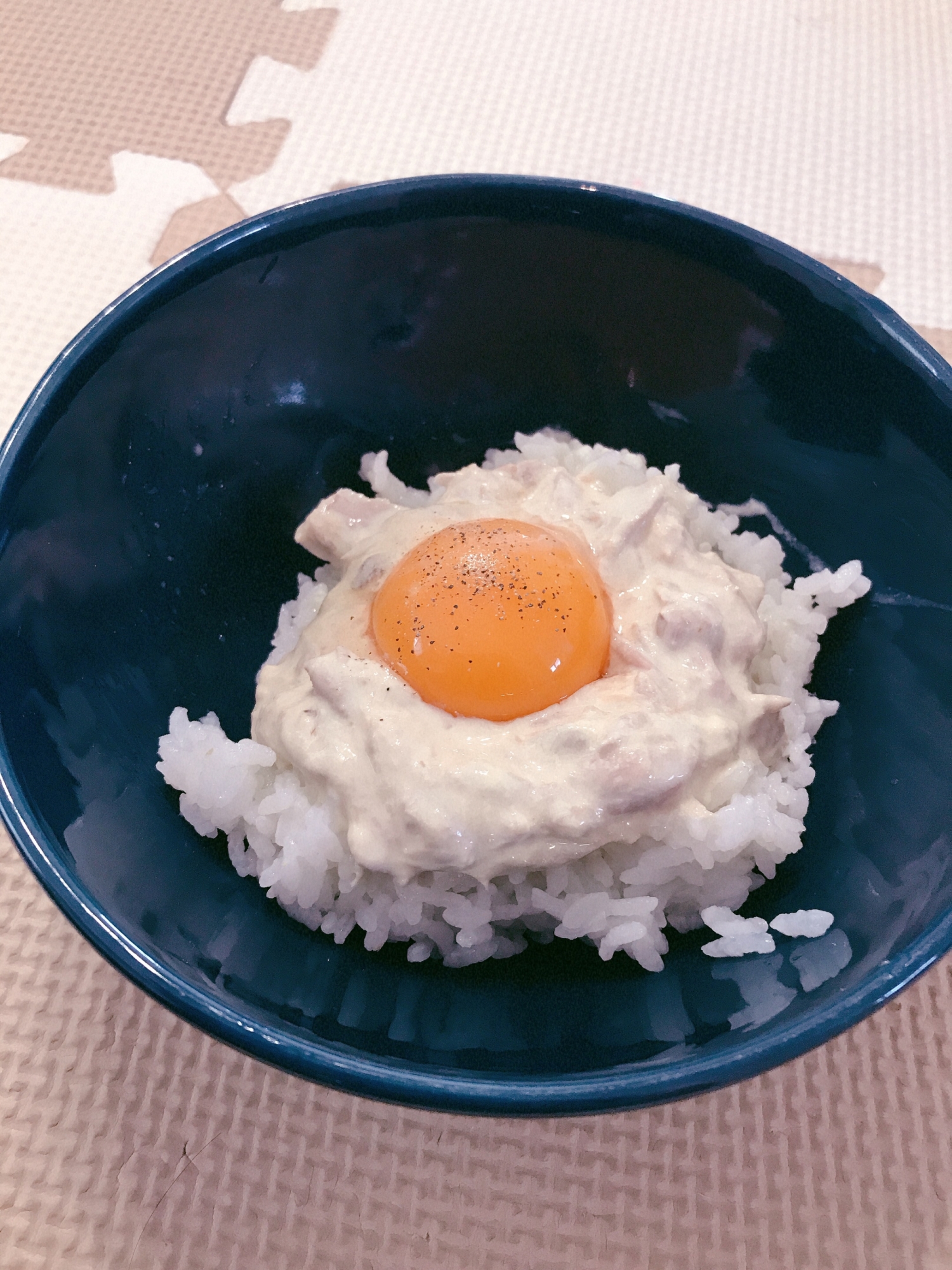 ツナマヨ卵かけご飯