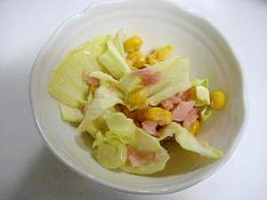 包丁いらずのキャベツサラダ♪