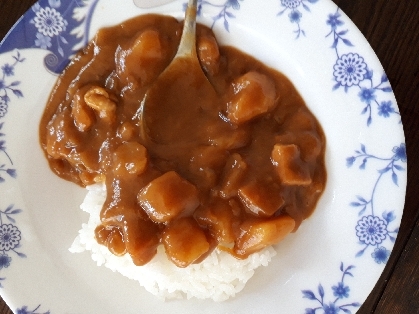 しゃぶしゃぶ肉でカレーライス