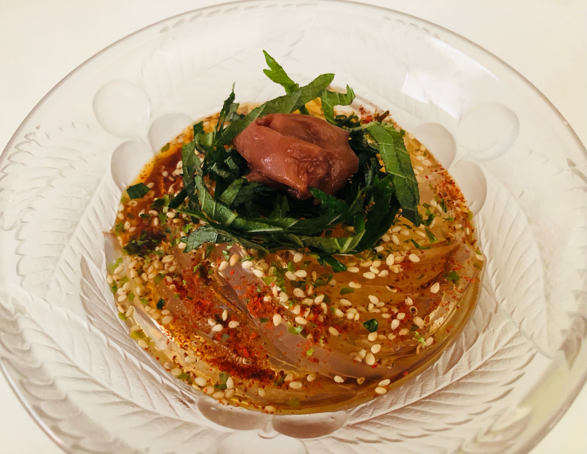 梅しそところてん