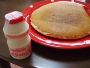 ヤクルトでホットケーキ