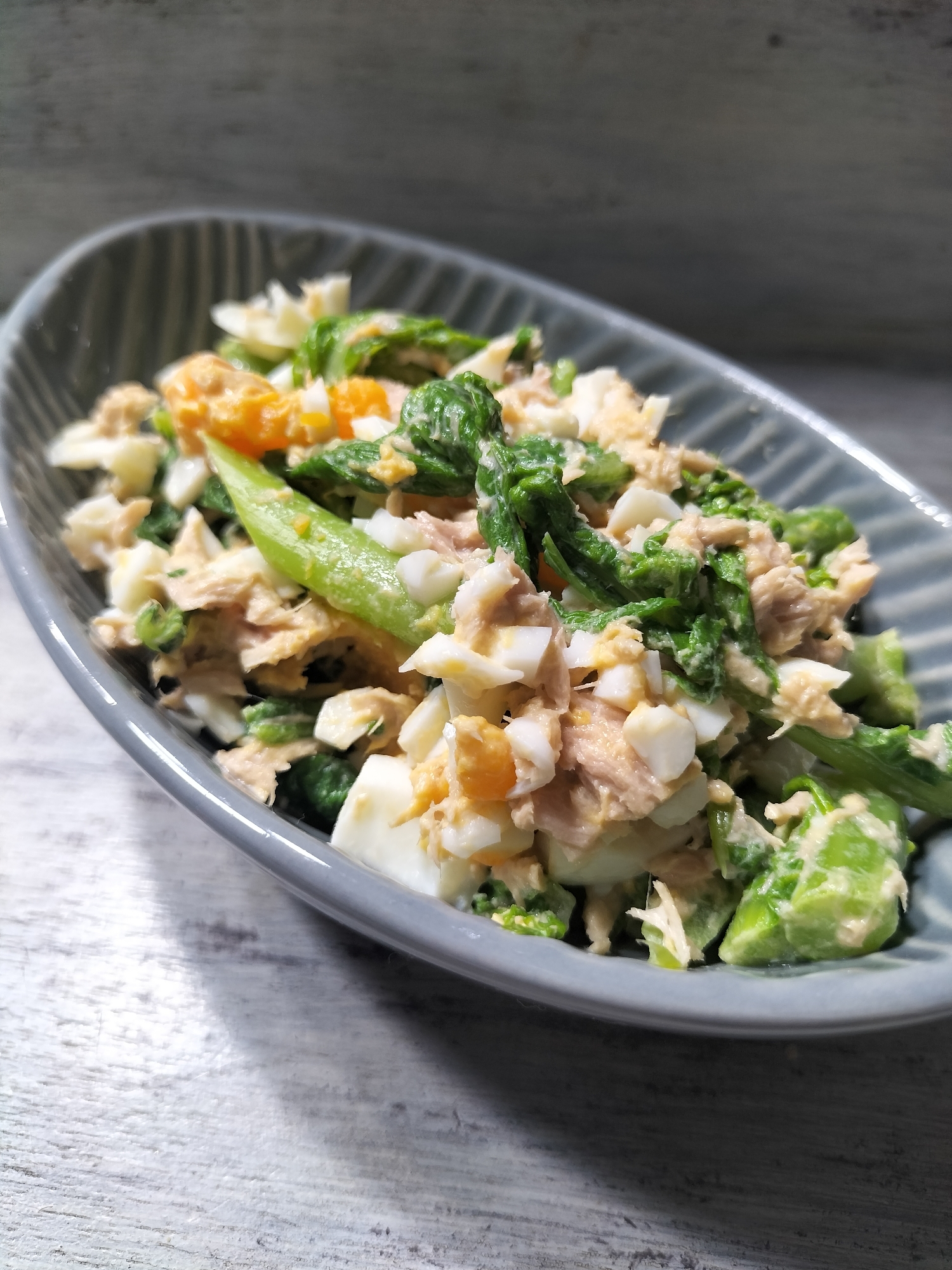 菜の花&卵&ツナサラダ