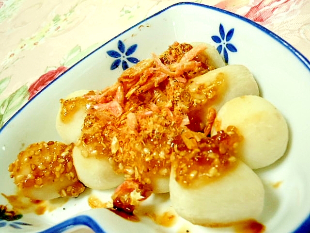 柚子風味❤醤油麹と柚子茶と桜エビの里芋焼き❤