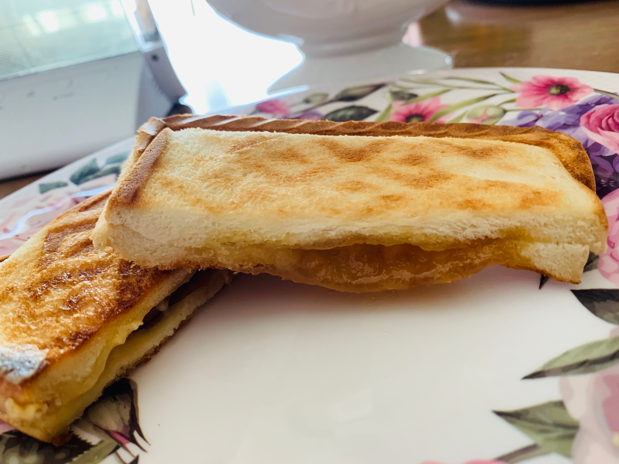 【ホットサンド】基本のシュガーはちみつサンド