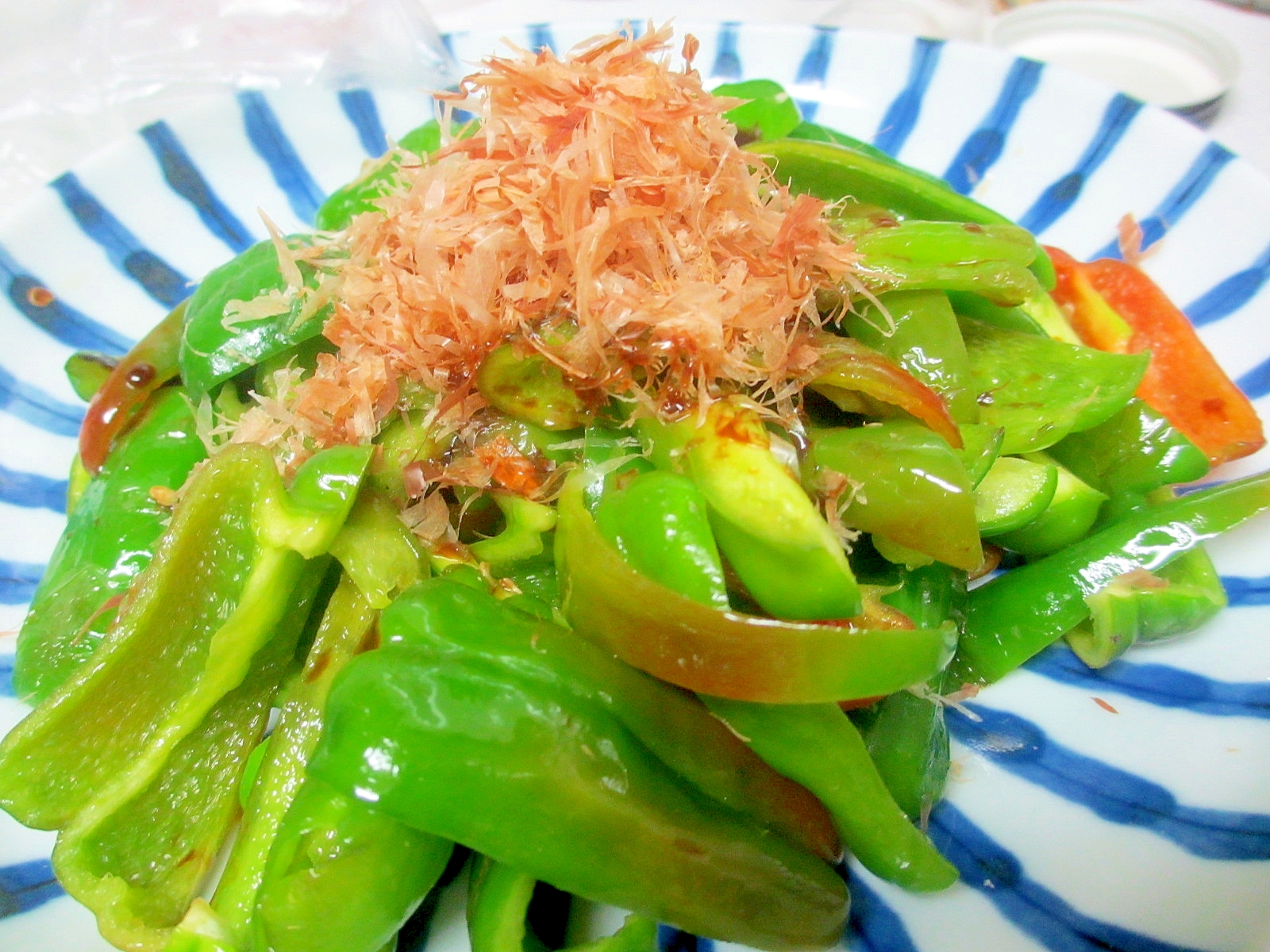 ピーマン炒めのおかか醤油