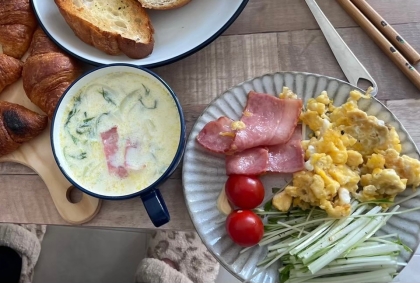 鶏肉と水菜のクリームシチュー