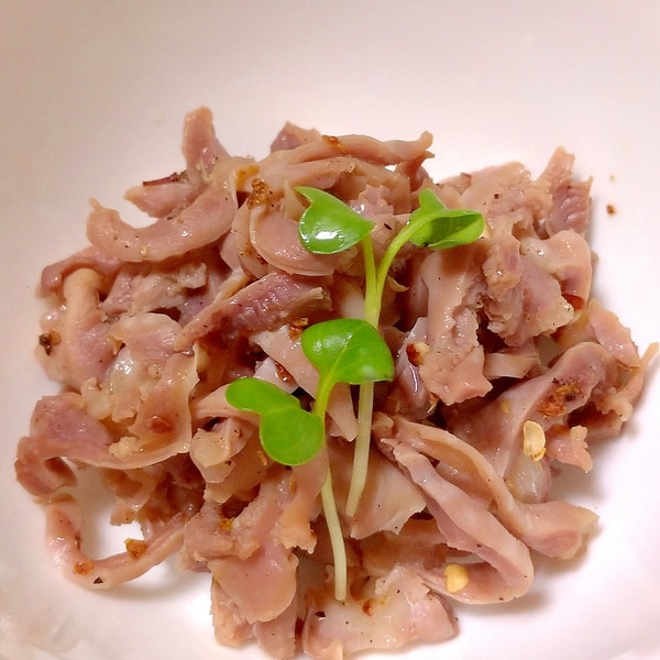 簡単節約おつまみ コリコリ砂肝の皮 銀皮 レシピ 作り方 By クッキングパパママ 楽天レシピ 簡単節約おつまみ コリコリ砂肝の皮 銀皮 レシピ 作り方 By クッキングパパママ 楽天レシピ
