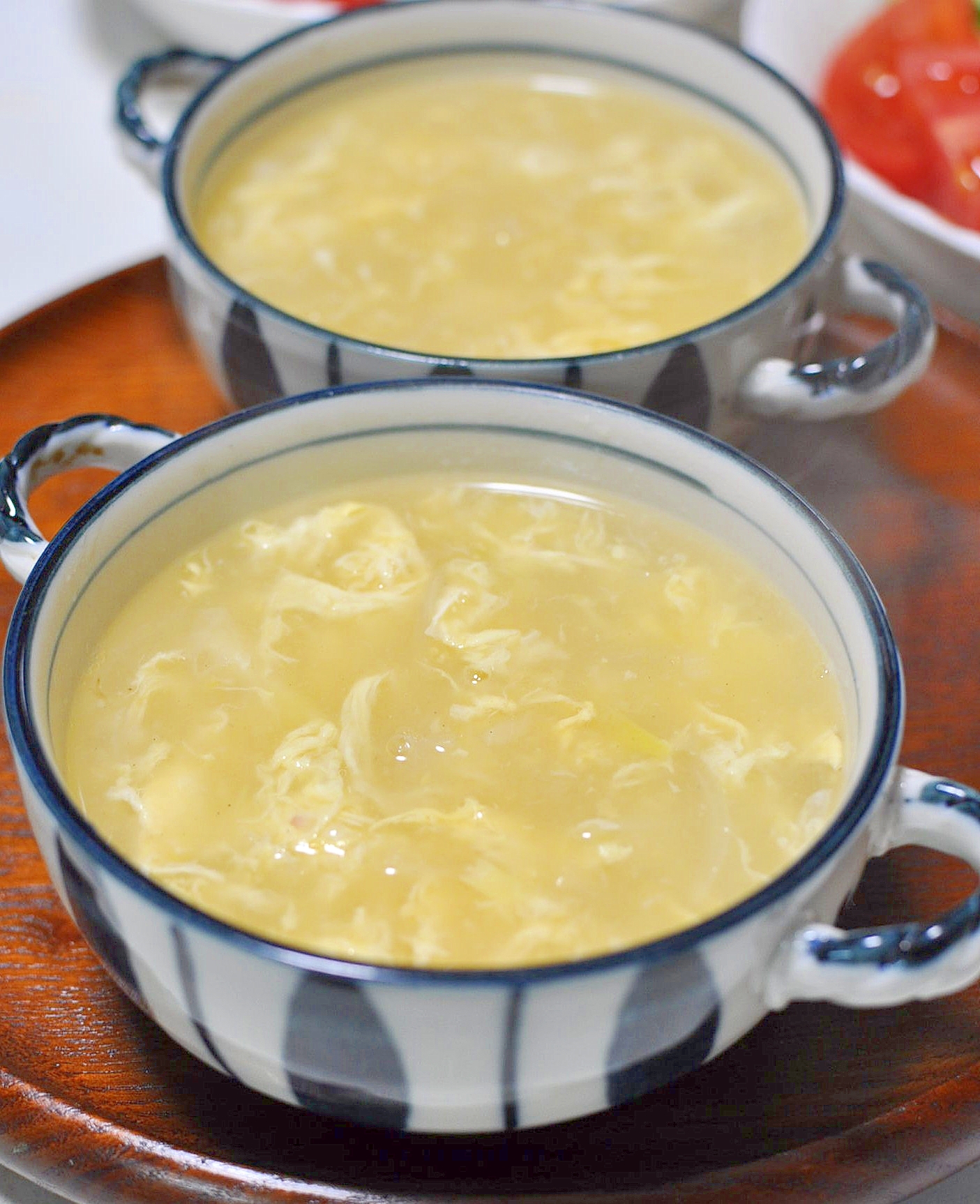 クリームコーン缶で作る かき玉中華スープ
